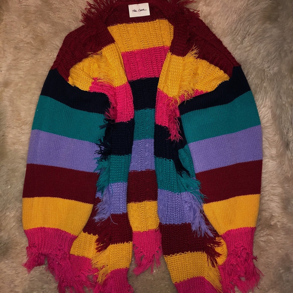 Color Block Cardigan